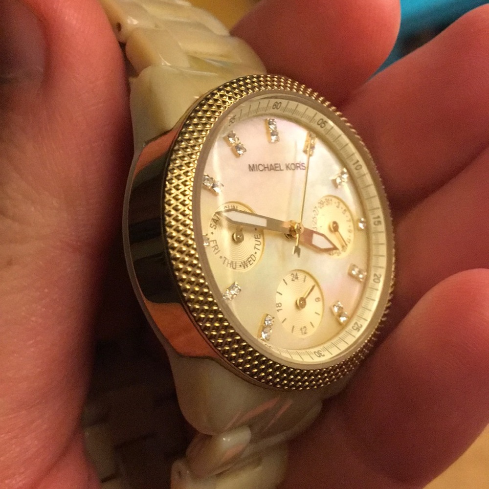 gold Michael Kors watch
